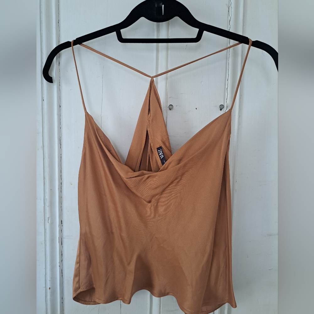Brown ZARA top Size L